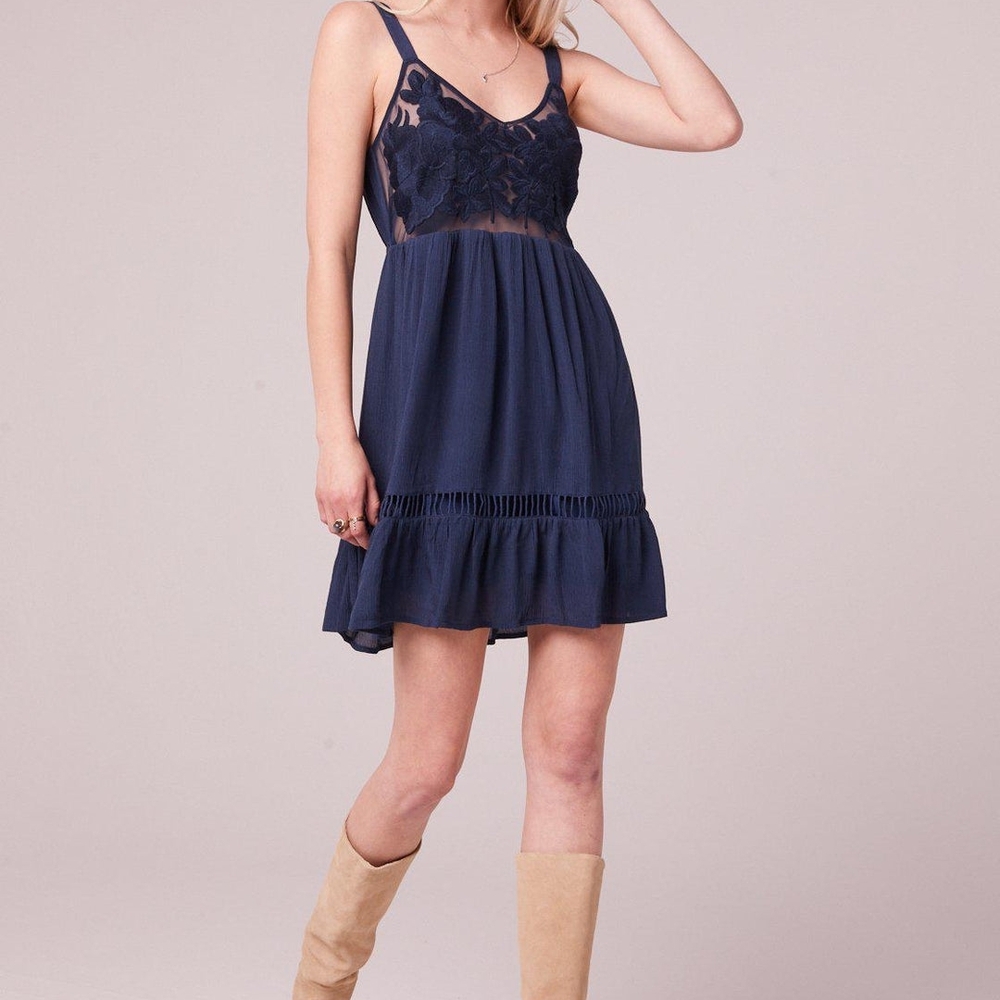 BOG Collection Navy Mini Dress